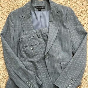 Women’s charcoal pinstripe business suit